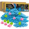 NATIONAL GEOGRAPHIC Play Sand - 24 LB Bulk Sand Kit with 12 Castle Molds (Blue) - A Fun Sensory Activity