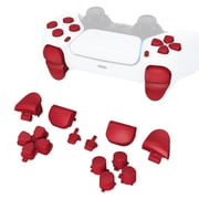 eXtremeRate Passion Red Replacement D-pad R1 L1 R2 L2 Triggers Share Options Face Buttons for ps5 Controller BDM-010/020