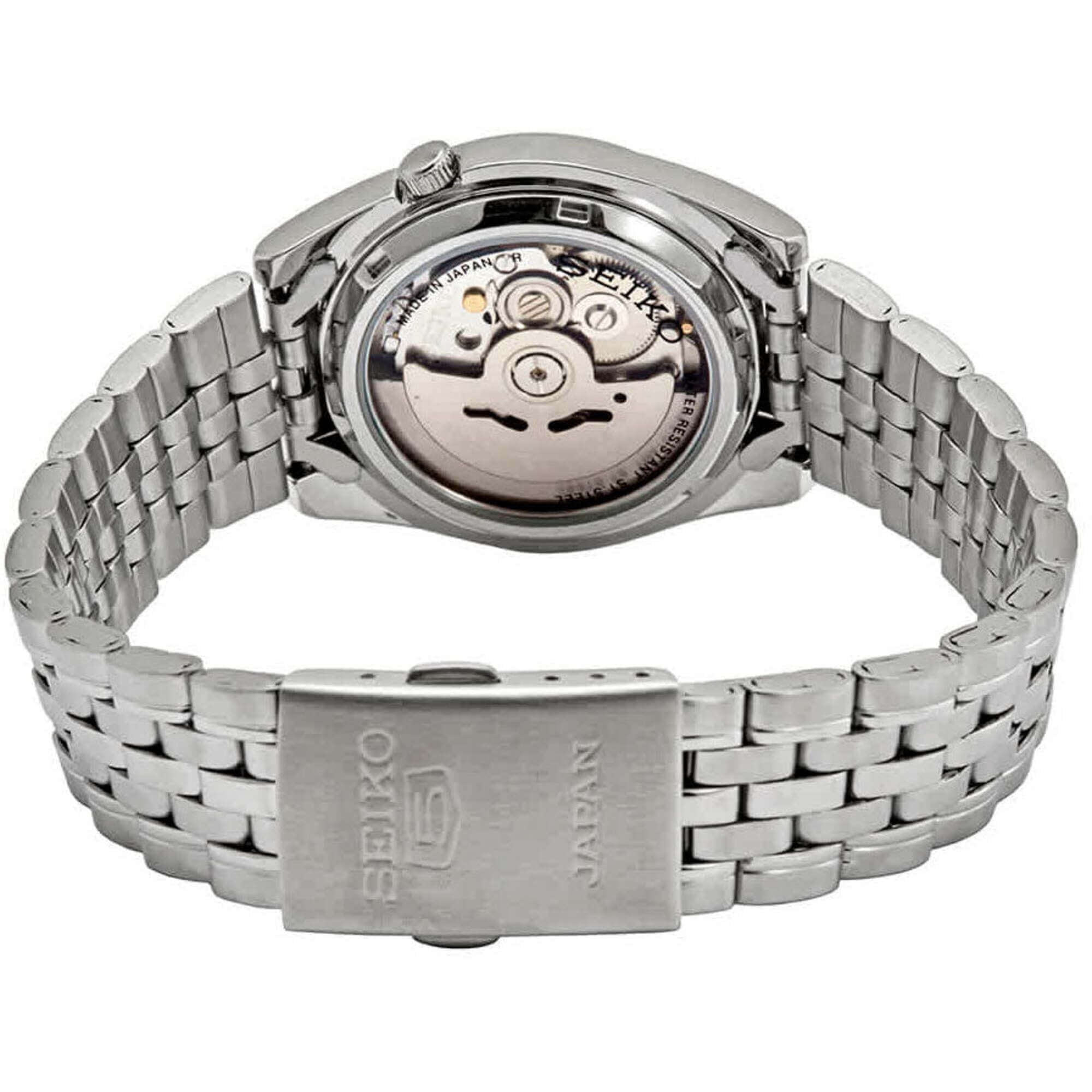 Seiko Men s 5 Automatic SNK375J1 Black Dial Stainless Steel Watch