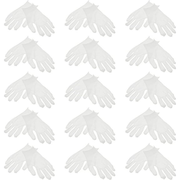 15 Pairs Moisturizing Gloves Overnight Cotton Gloves Cosmetics Hand Gloves Exfoliating Spa Gloves Beauty Cleaningfor Eczema Dry Skin Spa White Gloves