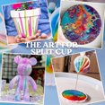 thumbnail image 4 of Silicone Split Cups 4 Pack - Multi-Channel Reusable Mixing Cups for Acrylic Pouring, Resin Art, and Craft Projects, 4 of 5