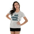 thumbnail image 4 of Eat Sleep Hunt Sport Hunting Season Womens Slim Fit Graphic Tee Brisco Brands S, 4 of 5