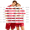 thumbnail image 3 of Hkoxplj Couple Matching Pajamas Sets Silk Short Sleeve Button Down Sleepwear Satin Pjs Shorts Set Soft Loungewear, 3 of 7