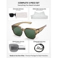 thumbnail image 7 of Polarized Fit Over Sunglasses for Men Women, UV400 Over Glasses Sunglasses, Lightweight 24g TR90 Oversize Fitover for Driving Fishing, 7 of 7
