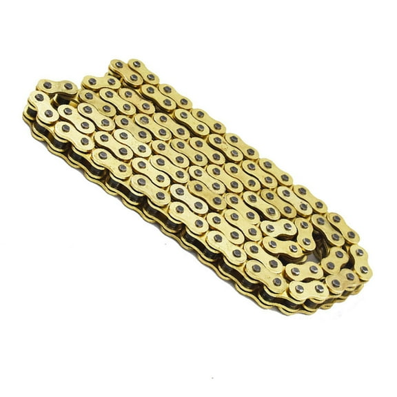 O-Ring Drive Chain Fits for Universal Motorcycle ATV 520 Pitch 114 Links Gold