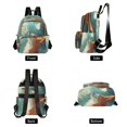 thumbnail image 2 of Quilted Backpack Fashion Backpack 10.23*5.11*12.59 Inch Women's Fashion Backpack Picnic Shopping Travel Out Sports backpack Cute Dogs and Butterflies, 2 of 7