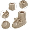thumbnail image 5 of Baby Boys Girls Sock Shoes Newborn Fuzzy First Walking Shoes Toddler Winter Warm Non Slip Knit Ankle Booties, 5 of 6