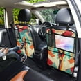 thumbnail image 7 of Car Seat Back Protector,Waterproof & Stain Resistant Kick Mats with Tablet Holder & Organizer Pockets,Easy-Clean Nylon Back Seat Protector Victory Fist, 7 of 7