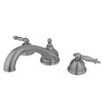 thumbnail image 1 of Kingston Brass KS3358TL 8 Inch -18 Inch Widespread Roman Tub Filler - Satin Nickel, 1 of 1