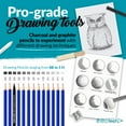 NIL Tech Professional Drawing & Sketching Set - 37 Piece Art Kit for ...