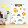 thumbnail image 2 of FORMRS Acrylic Clipboard with Low Profile Clip Standard A4 Letter Size, 12.5" x 9", Rainbows Pattern, 2 of 8