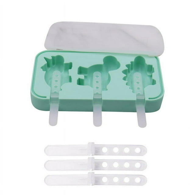 Silicone Popsicle Mold Cartoon Ice Lolly Mould With 6 Sticks Stackable And Reusable Cartoons Cute Cream Moulds