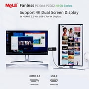 MeLE PCG02 N100 Mini PC Stick Windows 11 Home 4GB LPDDR5 128GB eMMC Fanless Computer Stick (New)