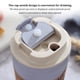 thumbnail image 5 of Advancent Tazas de café de fibra de bambú, botellas de agua prácticas, tazas de viaje antideslizantes reutilizables para coche, botella de leche Teteras Rosa 401-500ml Advancent HA080847-02, 5 of 6