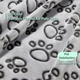 thumbnail image 2 of Soft Washable Dog Blanket 40"x31", Grey Cat Blanket for Indoor Large Medium Small Dogs & Puppies, Pet Essentials for Crate Couch Bed, 2 of 7