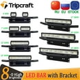 LED Light Bar with 23" Front Bumper Bull Bar Number Plate Holder For