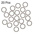 thumbnail image 2 of Fluorine Rubber O-Rings 19mm OD 16mm ID 1.5mm Width FKM Seal Gasket, Brown 20pcs, 2 of 3
