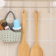 thumbnail image 3 of Organizador de esponjas para fregadero de cocina, sin BPA, con correa ajustable y orificios de drenaje para un uso seguro y duradero en la cocina y el baño (3 piezas), 3 of 5