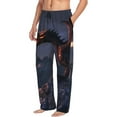 thumbnail image 6 of Yiaed Fire Breathing Dragon Twilight Print Men's Lounge Pants, Loose PJ Bottoms, Long Pajama Pants for Men-XX-Large, 6 of 6