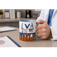 thumbnail image 4 of Doctor Dad Accent Mug Personalized Medical Coat Mug with Stethoscope Father’s Day Gift, 4 of 4