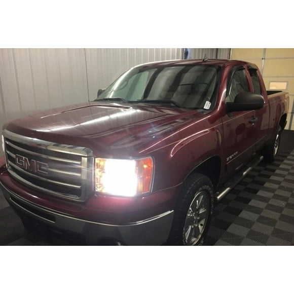 For 2008-2013 GMC Sierra Bright White Head Lamp Light Bulbs