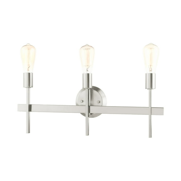 Livex Lighting 13883 Prague 3 Light 24" Wide Vanity Light - Nickel