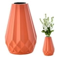 thumbnail image 2 of Modern Simple Orange Plastic Decorative Vase for Leakproof Flower Arranging, 2 of 9