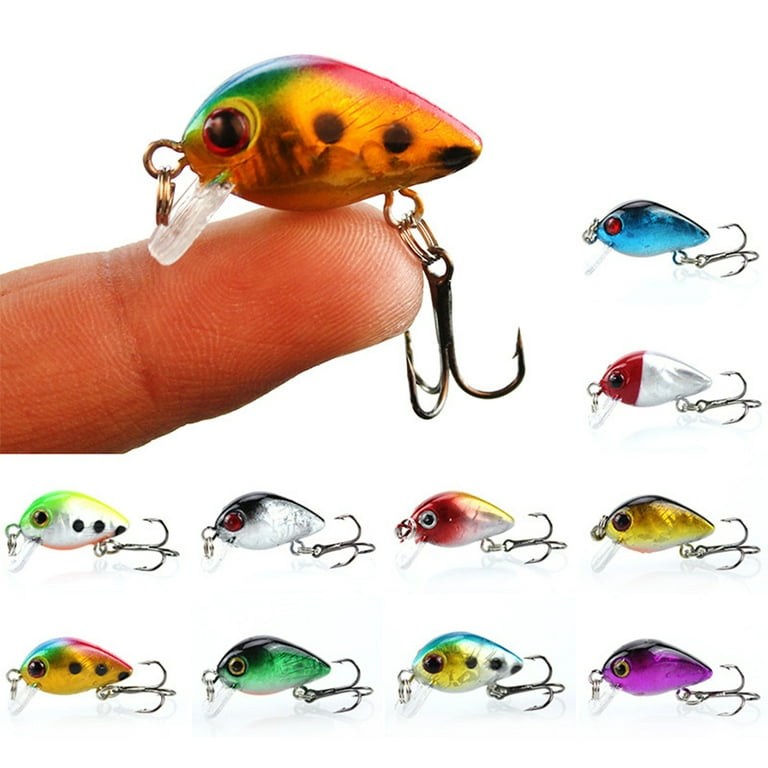 Fishing Lure Bait Mini Minnow 3cm/1.5g Wobblers Crank Bait 10 Colors  Artificial Lures