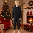 thumbnail image 6 of lnmuld Kids One-piece Solid Color Soft Full Body Romper Jumpsuit for Toddler Boys Girls Winter Thermal Wear with Sole Design Size:9-10 Years, 6 of 8