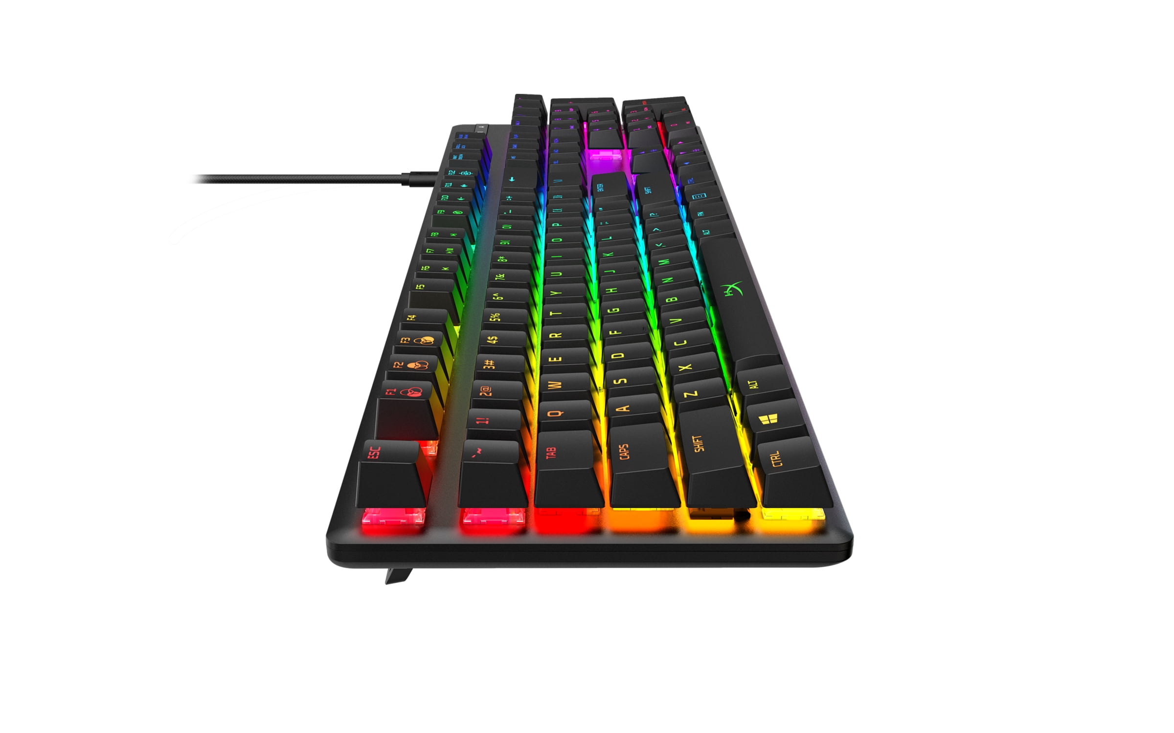 Clicky HyperX Blue Switch HyperX Alloy Origins Full Size Mechanical Gaming Keyboard Compact Form Factor RGB LED Backlit Software-Controlled Light /& Macro Customization