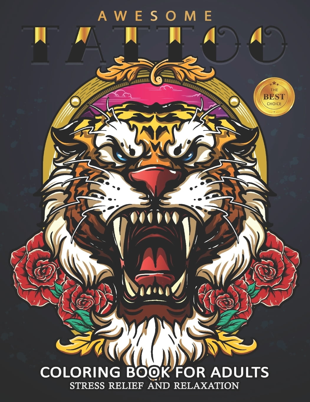 Download Awesome Tattoo Coloring Book for Adults : Sexy and Stress ...