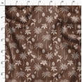 thumbnail image 3 of Soimoi Cotton Poplin Brown Fabric By the Yard - 42 Inch Wide - Coconut Tree & Leaf Tropical Fabric - Botanical Beauty Elegance Printed Fabric, 3 of 6