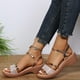thumbnail image 4 of Sandalias de cuña con punta abierta y hebilla de verano Sandalias de plataforma para mujer Wmkox8yii  ytu9571, 4 of 9