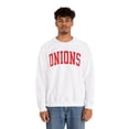 thumbnail image 5 of Onion Sweatshirt Gifts Crew Neck Shirt Long Sleeve Unisex, 5 of 7