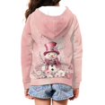 thumbnail image 3 of DISNIMO Christmas Snowman Hoodie Girl Flower Hoodies for Girls 14/16 Zippered Hoodie Kids Zip Up Hooded Sweatshirt Boys Zip Sweatshirts with Hoodie Hooded Jacket Childrens Hoodie Jackets Teen Soft, 3 of 7