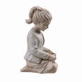 thumbnail image 4 of Sitting Girl W/ Bird Nest Lighted Garden Statue Solar Powered LEDs, 4 of 4