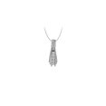 thumbnail image 1 of Cubic Zirconia Channel Set Ligne Droite Pendentif en Argent Sterling 0.50 CT TGWJewelry Cadeau, 1 of 2