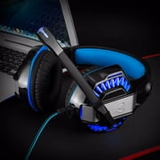 GM-2 Gaming Over-Ear Headset with Mic, LED Lights and Volume Control Stereo Bass, Noise Cancelling, 3.5mm,Wired PC Headset for PS4 Xbox One, lapttop, PC, tab let