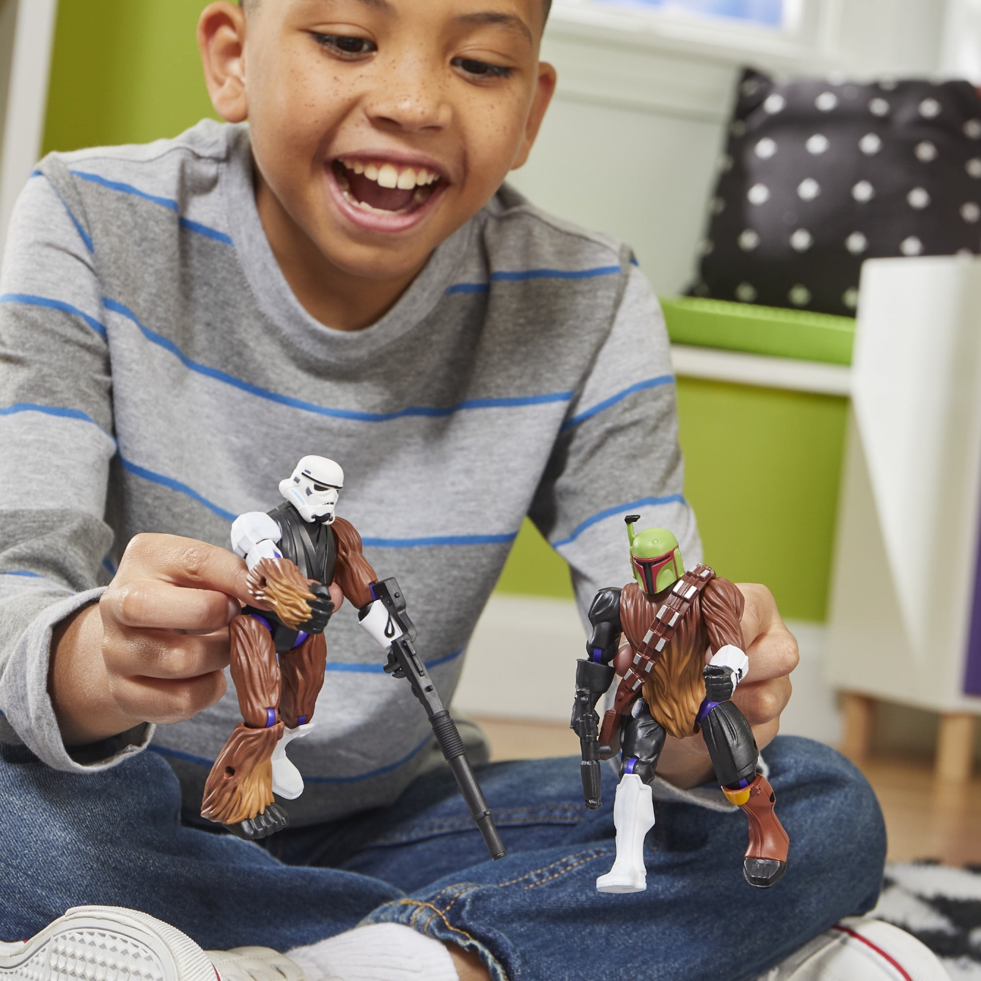 MixMashers Star Wars Boba Fett Toy, 5” (12 cm) Mix-&-Match Action Figure, 4+