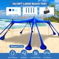 thumbnail image 2 of Carpa de playa Wabolay 305 x 305 cm UPF50+ con sacos de arena, 2 of 7