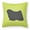 Multicolor, variant on Puli Checkerboard Green Fabric Decorative Pillow