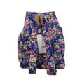 thumbnail image 4 of Vintage Women Canvas Travel Satchel Shoulder Bag Backpack Rucksack - Floral Blue, 4 of 4