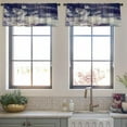 thumbnail image 4 of LALILO Kitchen Curtain Valance Native Batik Watercolor Rod Pocket Window Curtain 52"x 18" Set of 2, 4 of 7