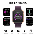 thumbnail image 3 of iTouch Air 4 Smartwatch: Rose Gold Case With Plum Silicone Strap 41mm, 3 of 6