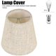 thumbnail image 2 of 6 uds pantallas de lámpara lámpara de pared candelabro Clip en pantalla E14 tornillo de lino pantallas de lámpara pequeñas para lámparas de mesa, 2 of 5