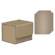 thumbnail image 5 of Caja organizadora de barajas de cartas para más de 100 cartas con fundas Caja de almacenamiento de cartas con fundas Beige, 5 of 9