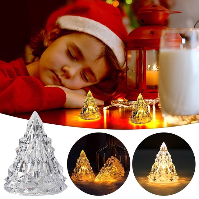 RKSTN Night Lamp Christmas Iceberg LightDecorations Diamond Crystal Lights Restaurant Decorations Led Christmas Tree Night Lights