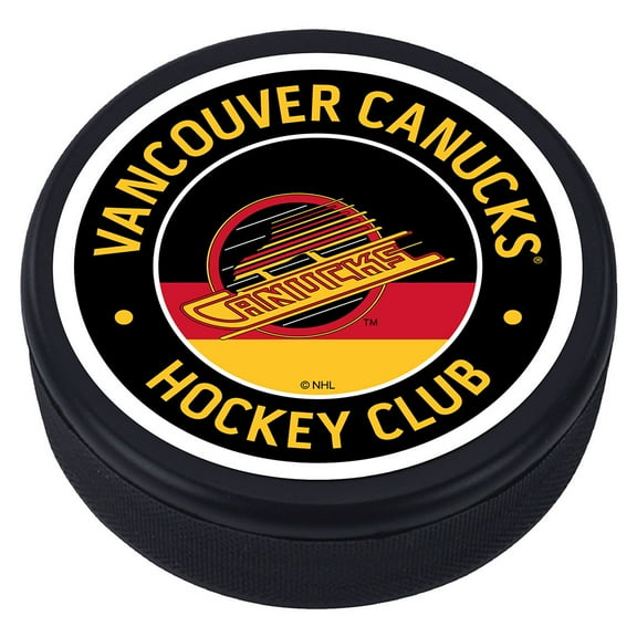 Vancouver Canucks Logo Vintage Hockey Puck
