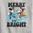thumbnail image 3 of Disney - Mickey and Minnie Merry And Bright Christmas - Toddler & Youth Crewneck Fleece Sweatshirt, 3 of 5