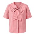 thumbnail image 4 of Bixock Women's Maternity Tops Short Sleeve Casual Pregnant Tops Crew Neck Maternity Shirts Soft Breathable Comfortable Maternity Clothings, 4 of 7